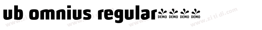 ub omnius regular字体转换